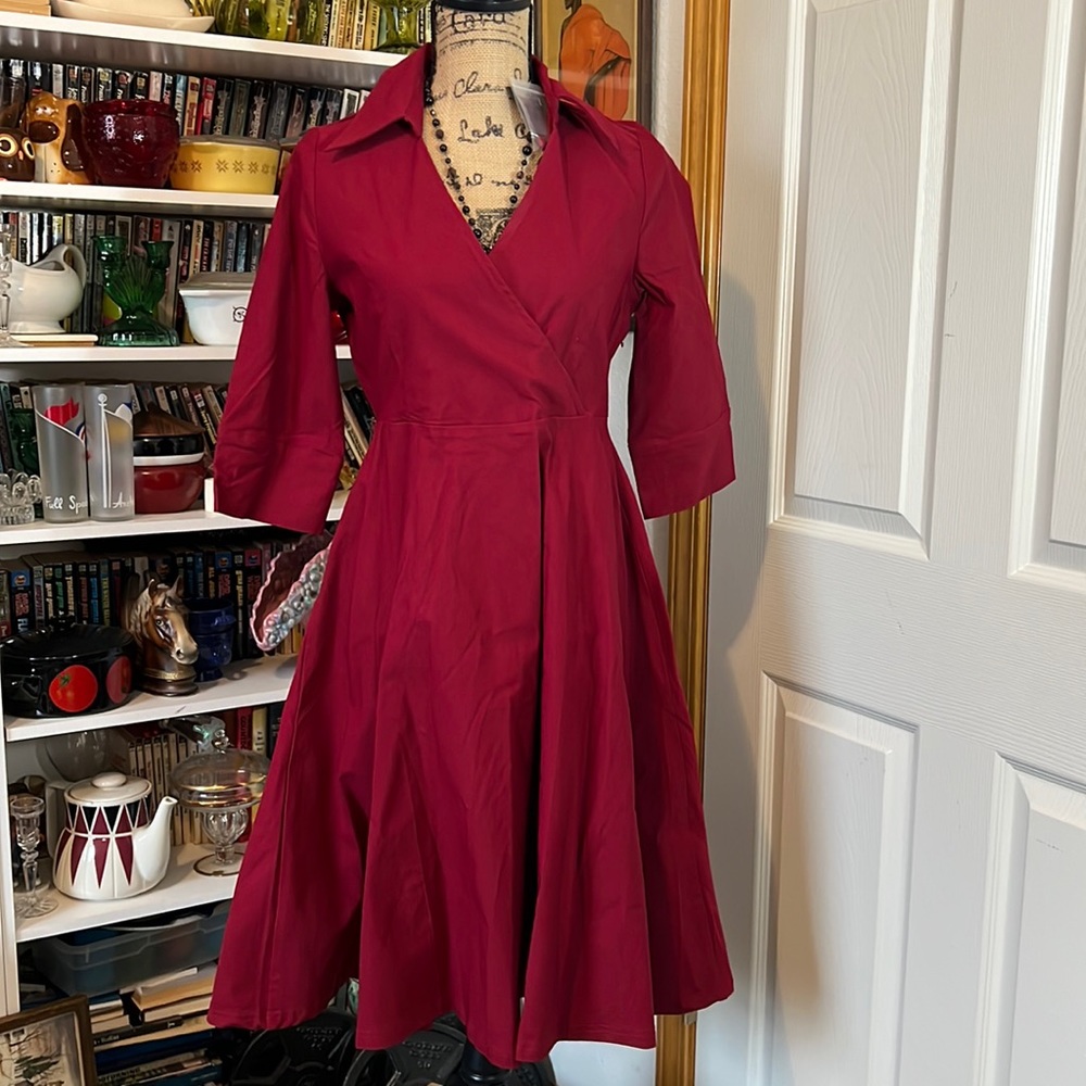Miusol Red Wrap Dress
